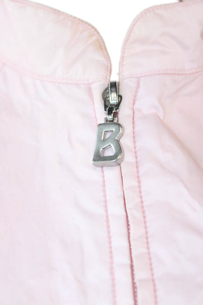 Bogner Women Windbreaker Vest Pink Polyamide Zip Sleeveless Size 38