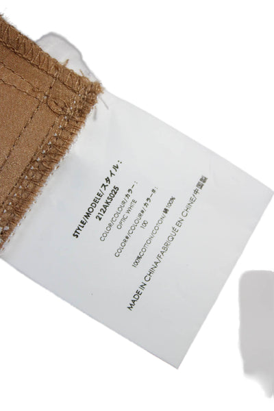 Michael Kors Collection Women Bermuda Shorts White Cotton Size 8
