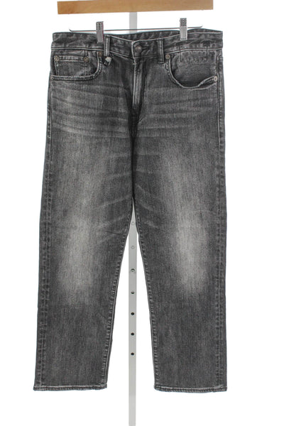 R13 Mens Black Straight Jeans Size 28