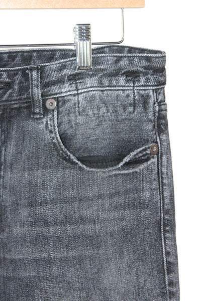 R13 Mens Black Straight Jeans Size 28