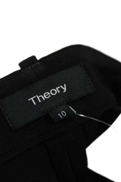 Theory Womens Dress Pants Black Triacetate Blend Size 10