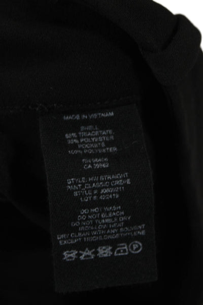 Theory Womens Dress Pants Black Triacetate Blend Size 10