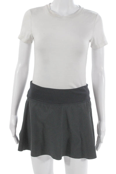 Sweaty Betty Women Athletic Gray Polyester Skort Short Size M