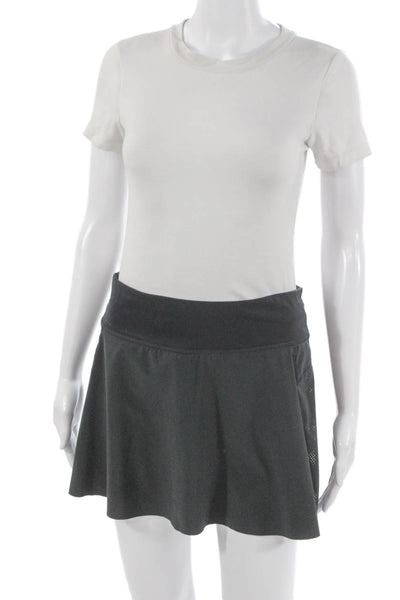 Sweaty Betty Women Athletic Gray Polyester Skort Short Size M