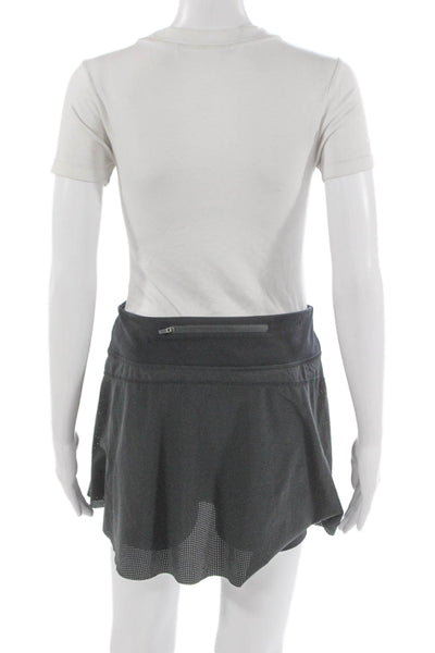 Sweaty Betty Women Athletic Gray Polyester Skort Short Size M