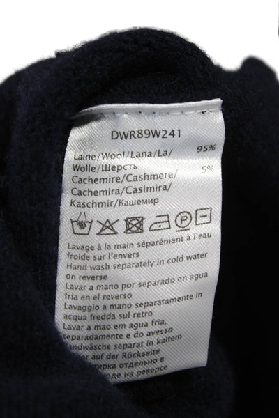 Gerard Darel Womens Sweater Dress Blue Wool Long Sleeve Collared Size 2