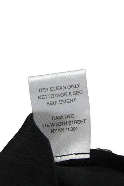 Cami NYC Women Silk V Neck Tank Sleeveless Black Size XS