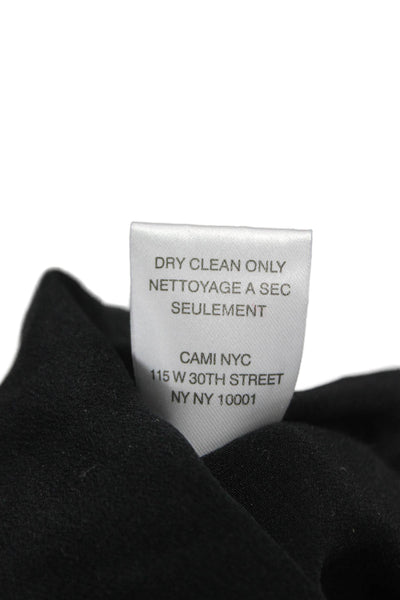 Cami NYC Women Black Silk V Neck Tank Sleeveless Solid Size M