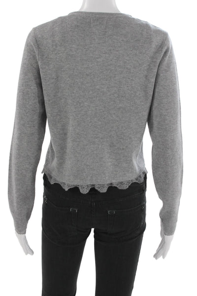 Cami NYC Womens Cardigan Gray Acrylic Long Sleeve Size XS
