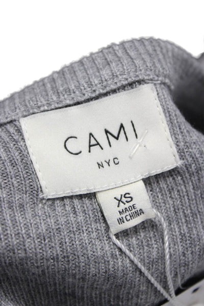 Cami NYC Womens Cardigan Gray Acrylic Long Sleeve Size XS