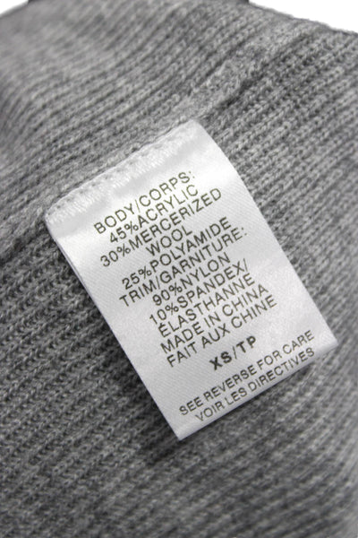 Cami NYC Womens Cardigan Gray Acrylic Long Sleeve Size XS
