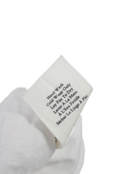 Love Shack Fancy Womens Mini Halter Cotton Tie Waist Boho White Dress Size XS