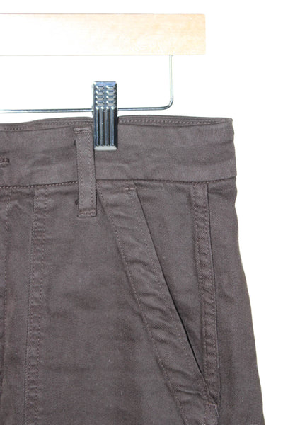 Amo Womens Brown Cotton Cargo Pants High Rise Size 26