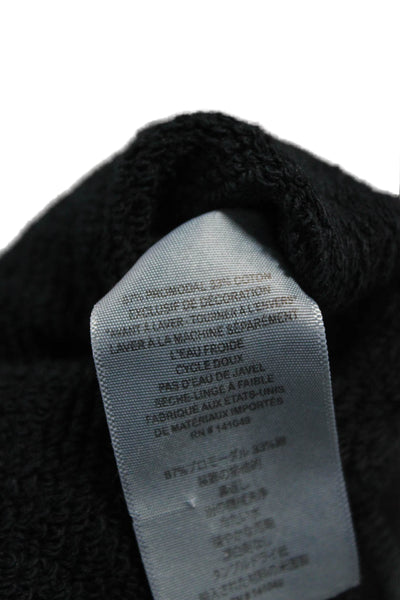 FREE CITY Women Pullover Hoodie Black Promodal Long Sleeve Size 2