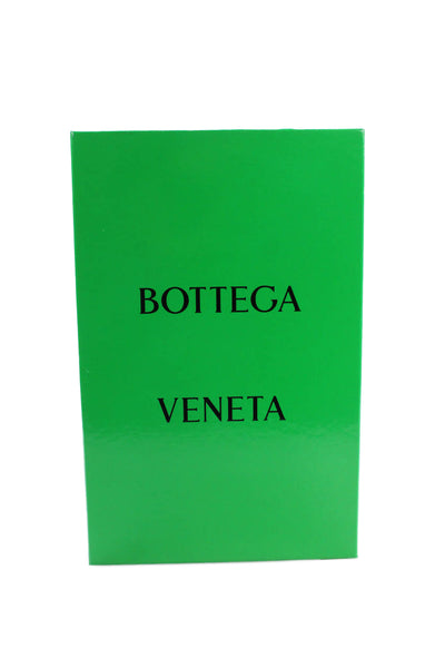 Bottega Veneta Womens Crinkled Leather Travertine Heels Shoes Green Size 8
