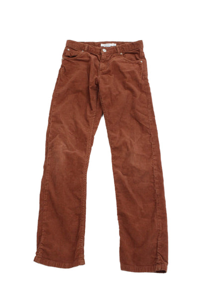 Bonpoint Girls Cotton Corduroy Pants Orange Size 12
