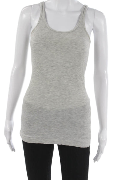 Vince Womens Gray Viscose Blend Scoop Neck Sleeveless Basic Tank Size S