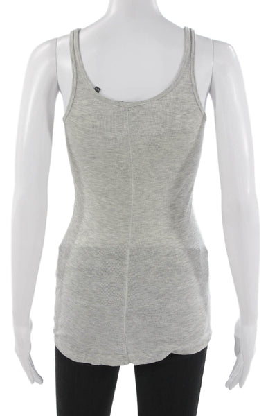 Vince Womens Gray Viscose Blend Scoop Neck Sleeveless Basic Tank Size S
