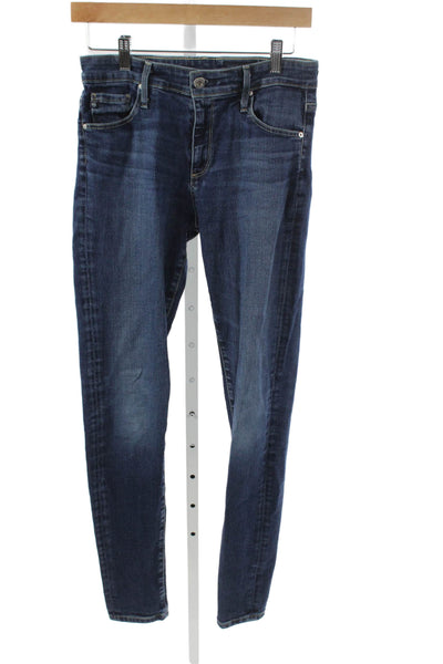AG Womens Skinny Mid Rise Jeans Blue Size 28
