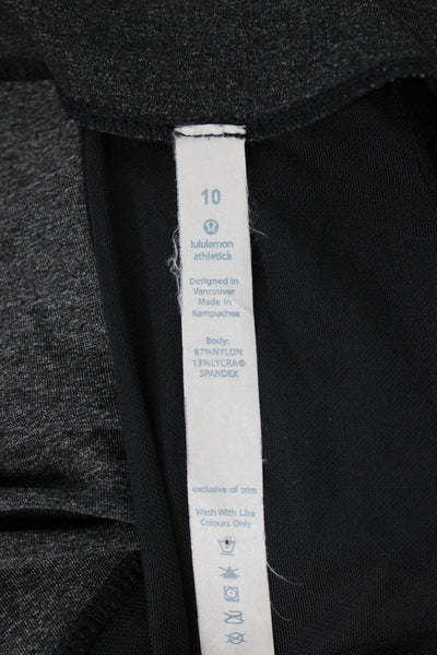 Lululemon Womens Track Jacket Gray Zip Long Sleeve Size 10