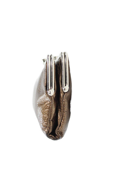 Hobo Womens Metallic Leather Multi-Compartment Brown