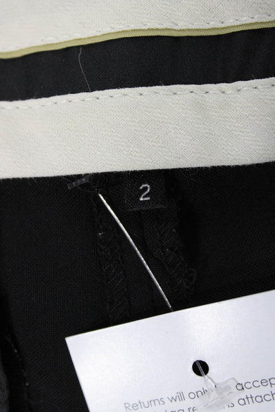 Theory Womens Gray Dress Pants Zip Wool Blend Size 2