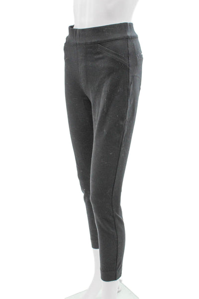 Spanx Women Ankle Leggings Gray Rayon Solid Size S