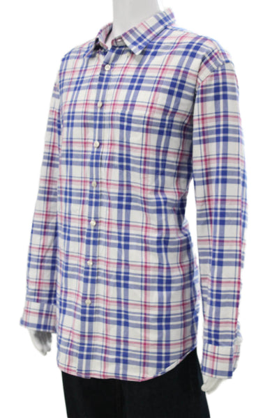 Charles Tyrwhitt Mens Plaid Button Down Shirt Blue Pink Size Extra Extra Large