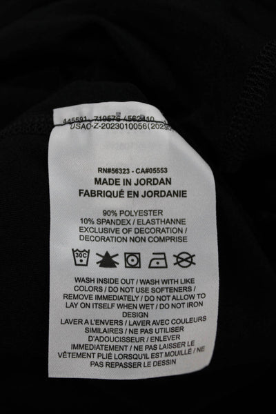 Nike Unisex Adults Basic Black Short Sleeve Crew Neck T-Shirt Polyester Size L