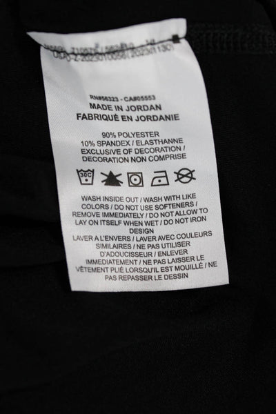 Nike Unisex Adults Basic Black T-Shirt Crew Neck Short Sleeve Size L