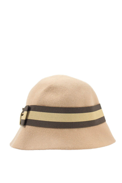 Printemps Womens Wool Banded Cloche Hat Brown Size OS