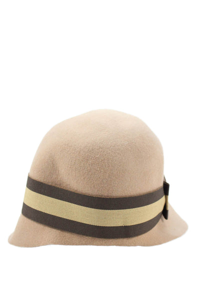 Printemps Womens Wool Banded Cloche Hat Brown Size OS
