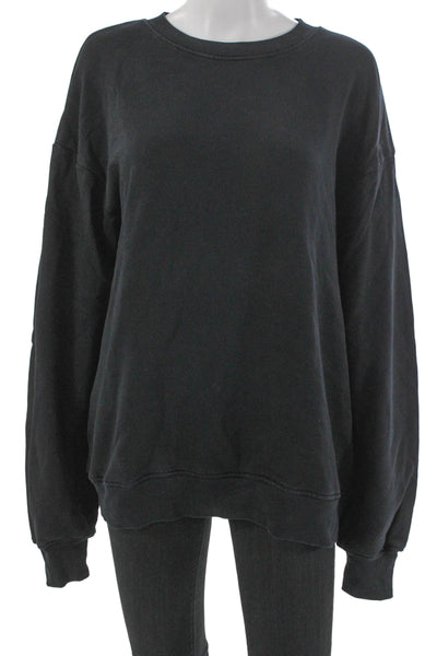 Cotton Citizen Women Pullover Black Crew Neck Long Sleeve Size XS