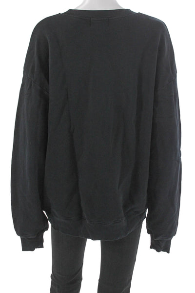 Cotton Citizen Women Pullover Black Crew Neck Long Sleeve Size XS