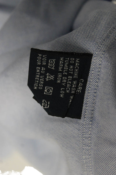 Ralph Lauren Blue Label Women Button-Up Blue Cotton Long Sleeve Size 2