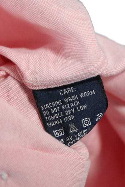 Ralph Lauren Blue Label Women Pink Cotton Collared Long Sleeve Button-Up Size 2