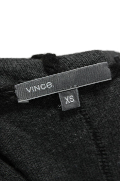 Vince Womens Gray Yak Hair V-Neck Long Sleeve Cardigan Size XS