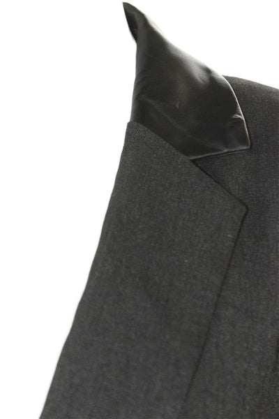 Calvin Klein Women Blazer Gray Long Sleeve Button Size 12