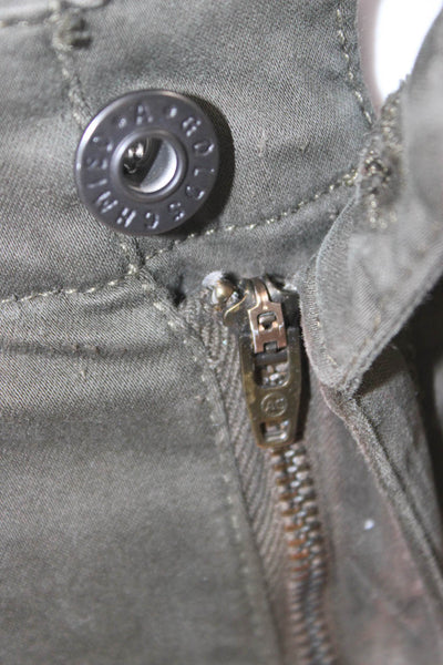 Adriano Goldschmied Womens Cargo Pants Green Cotton Size 26