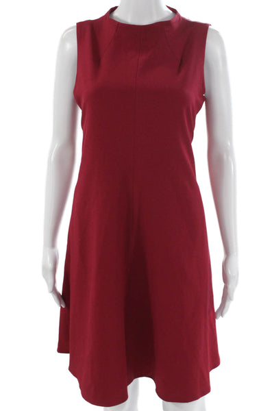 M.M. Lafleur Women Red Sleeveless Shift Dress Size 6
