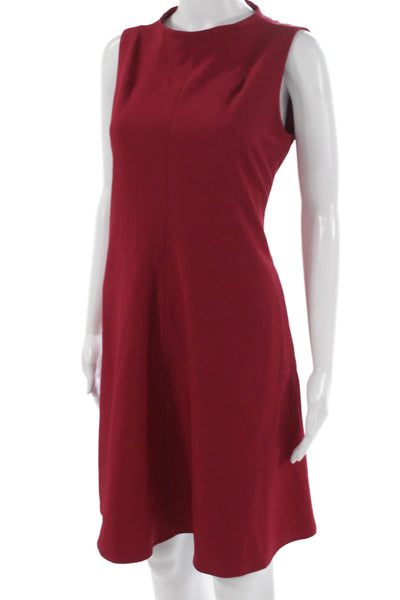 M.M. Lafleur Women Red Sleeveless Shift Dress Size 6