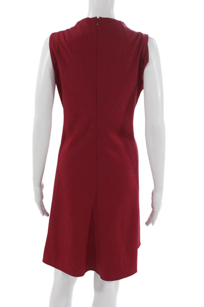M.M. Lafleur Women Red Sleeveless Shift Dress Size 6