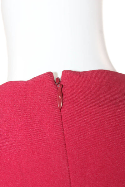 M.M. Lafleur Women Red Sleeveless Shift Dress Size 6