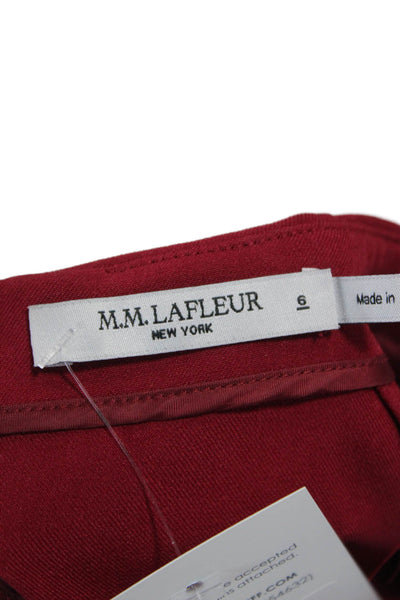 M.M. Lafleur Women Red Sleeveless Shift Dress Size 6