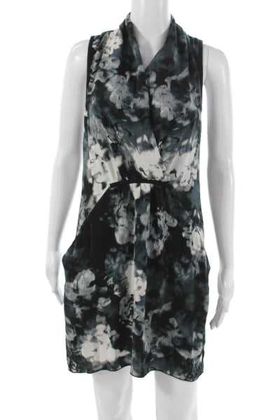 Wilfred Women Black Cowl Neck Sleeveless Shift Dress Short Size M