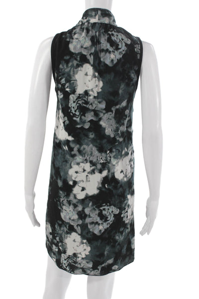 Wilfred Women Black Cowl Neck Sleeveless Shift Dress Short Size M