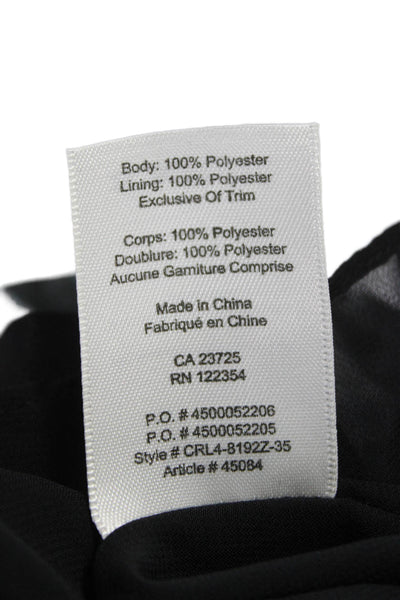 Wilfred Women Black Cowl Neck Sleeveless Shift Dress Short Size M