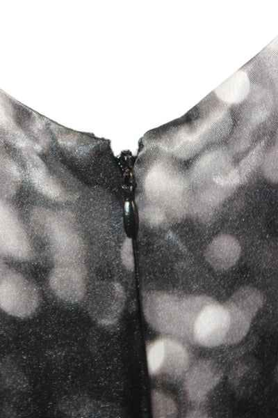 Marc New York Women Sheath Dress Black Polka Dot Sleeveless Size 8