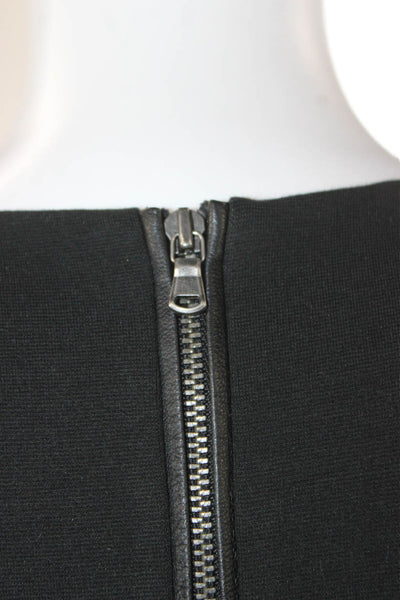 Club Monaco Womens Fit & Flare Black Cotton Knee Length Dress Size 6