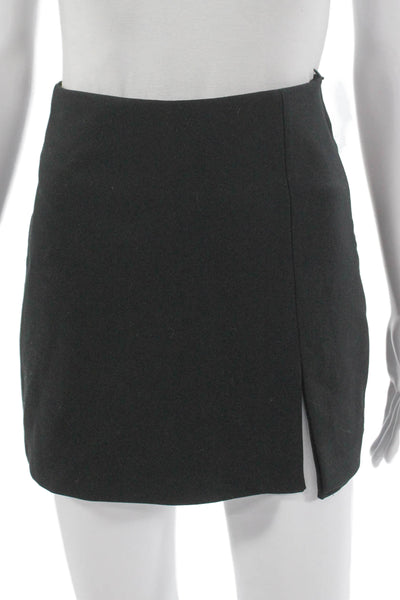 Zara Womens Mini Skirt Black Zip Size XS
